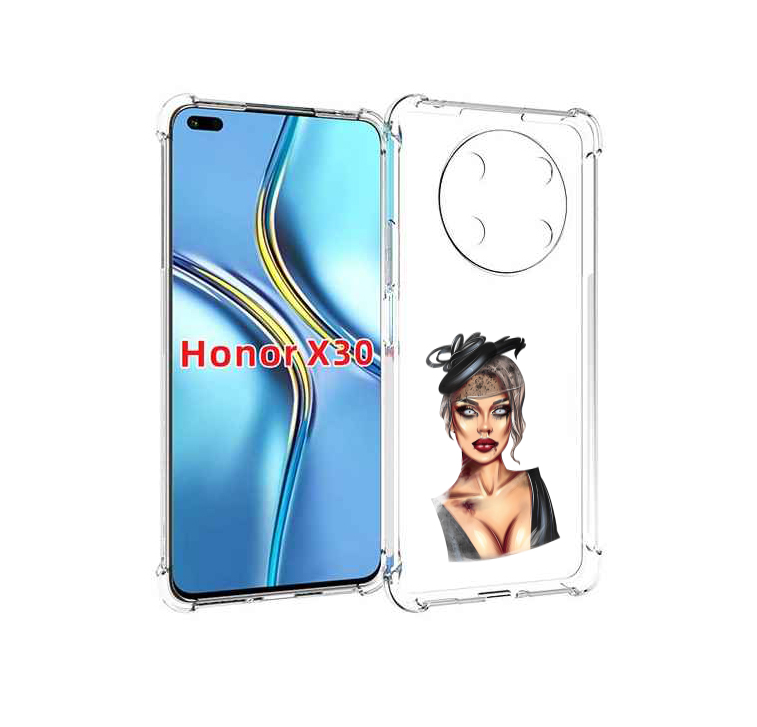 

Чехол MyPads девушка-с-линзами для Honor X30 / Magic4 Lite 5G, Прозрачный, Tocco