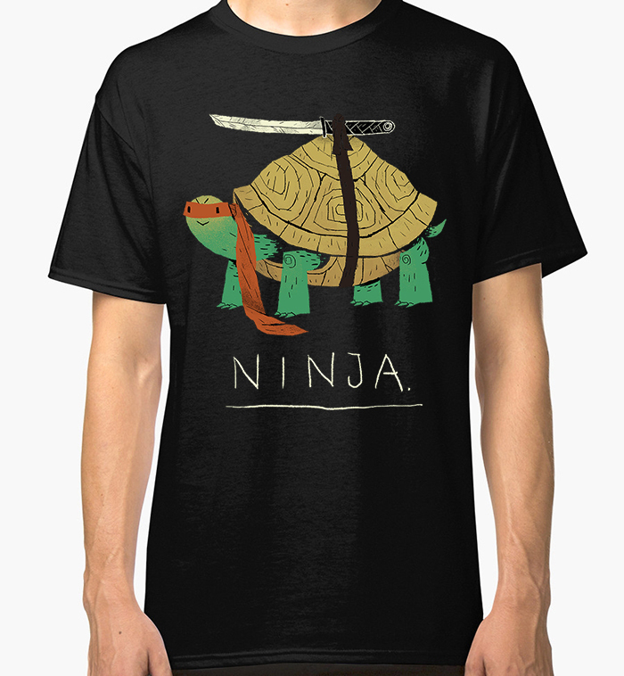 

Футболка мужская Dream Shirts Ниндзя черепашка 10007592 черная 2XL, Ниндзя черепашка 10007592