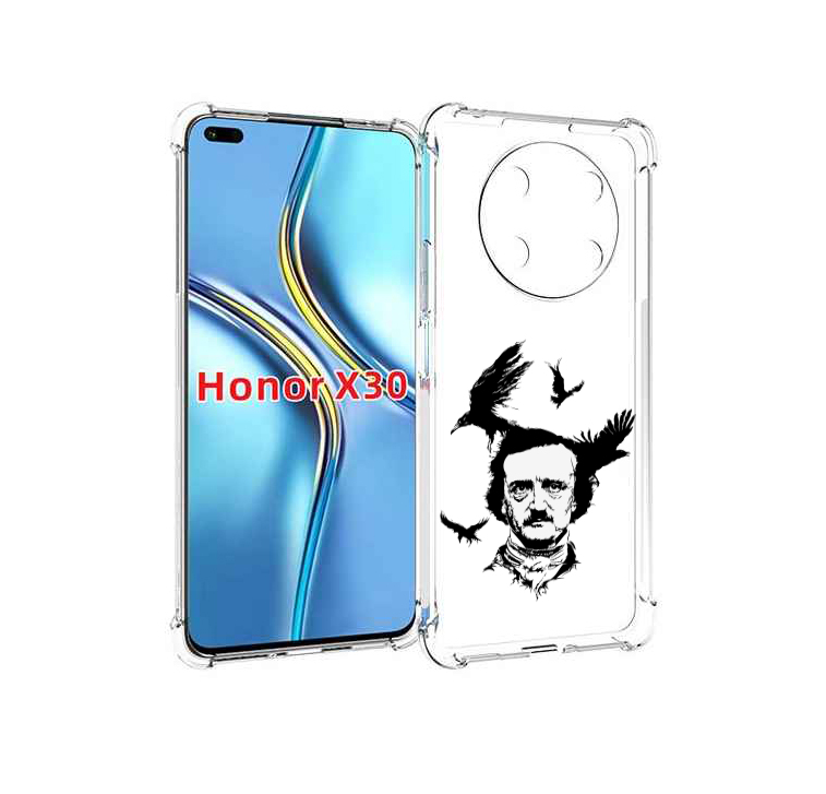 

Чехол MyPads Эдгар Аллан черно белый для Honor X30 / Magic4 Lite 5G, Прозрачный, Tocco