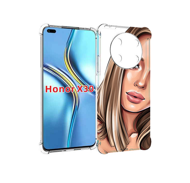 

Чехол MyPads девушка-с-каре женский для Honor X30 / Magic4 Lite 5G, Прозрачный, Tocco