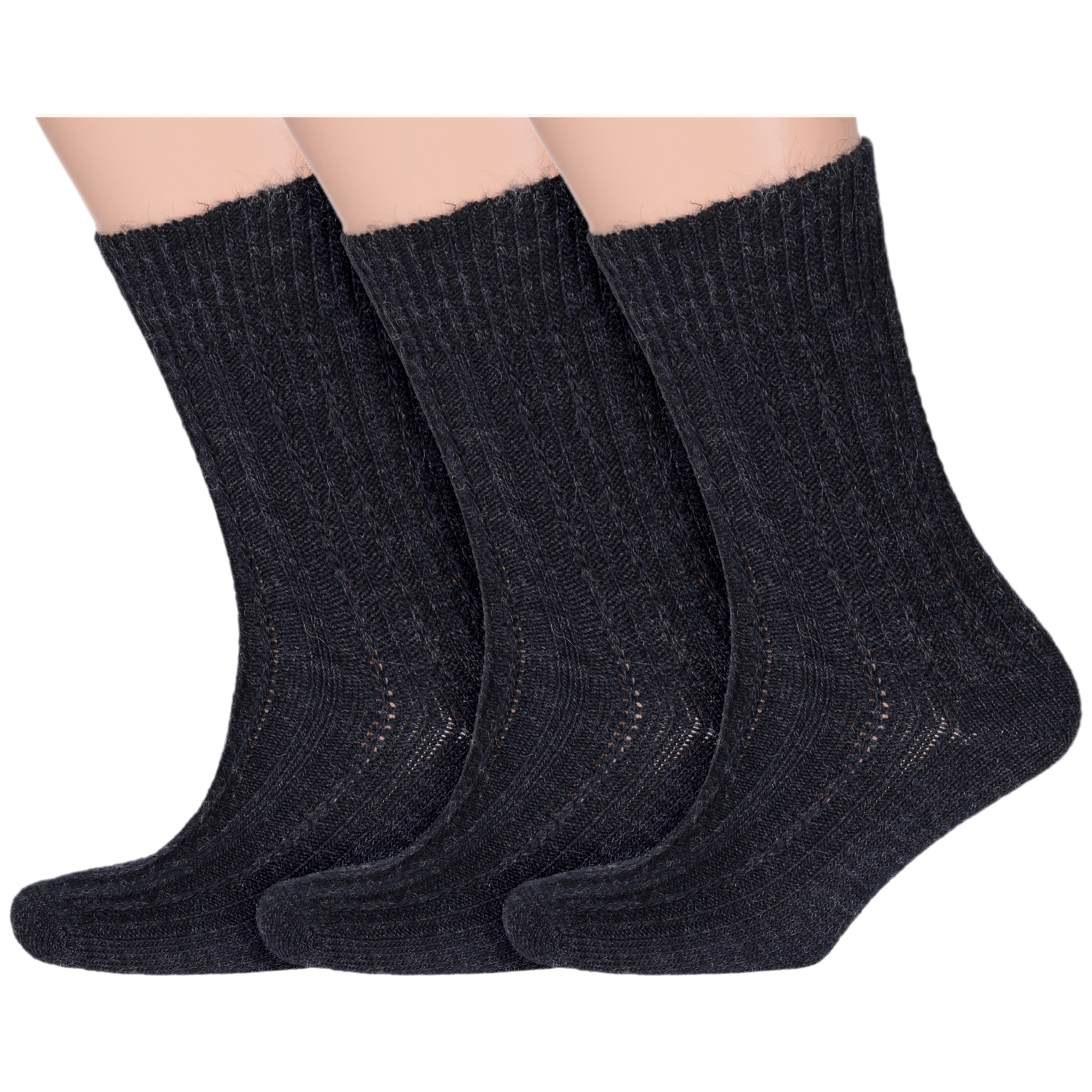 

Комплект носков мужских Rusocks 3-М-590 черных 25, Черный, 3-М-590