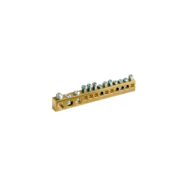 

Клеммник DKC 87112 3х9мм+10х5.4мм, RAM base, Золотистый