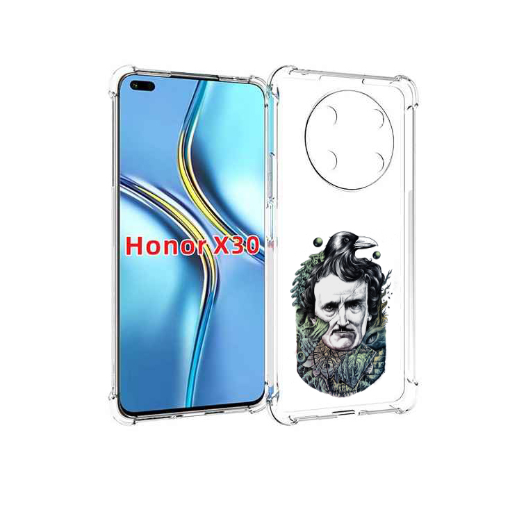 

Чехол MyPads Эдгар Аллан с вороном для Honor X30 / Magic4 Lite 5G, Прозрачный, Tocco