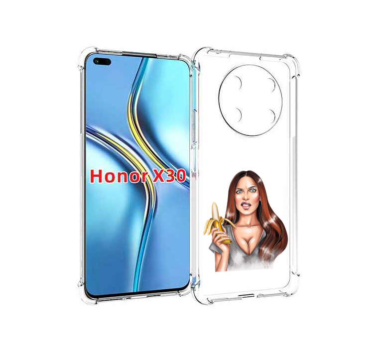 

Чехол MyPads девушка-с-бананом для Honor X30 / Magic4 Lite 5G, Прозрачный, Tocco