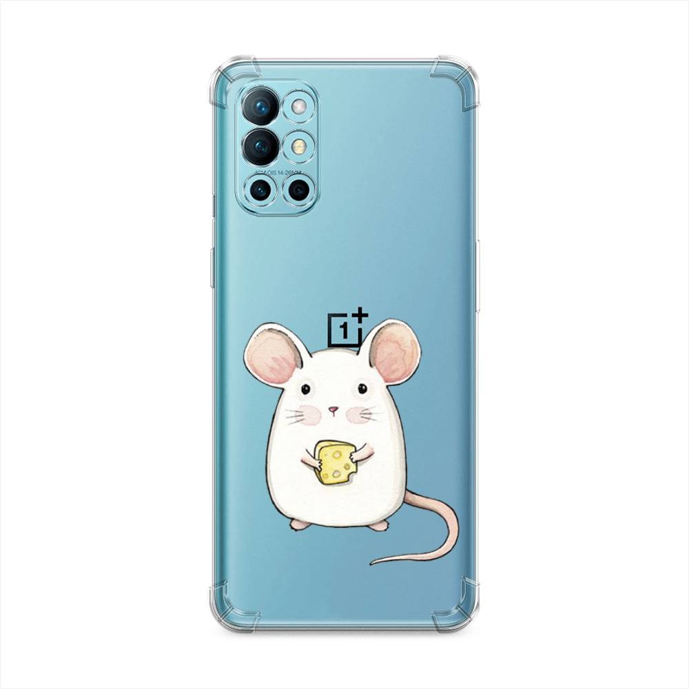 

Чехол Awog на OnePlus 9R / ВанПлас 9R "Мышка", Белый;розовый;прозрачный, 151651-1