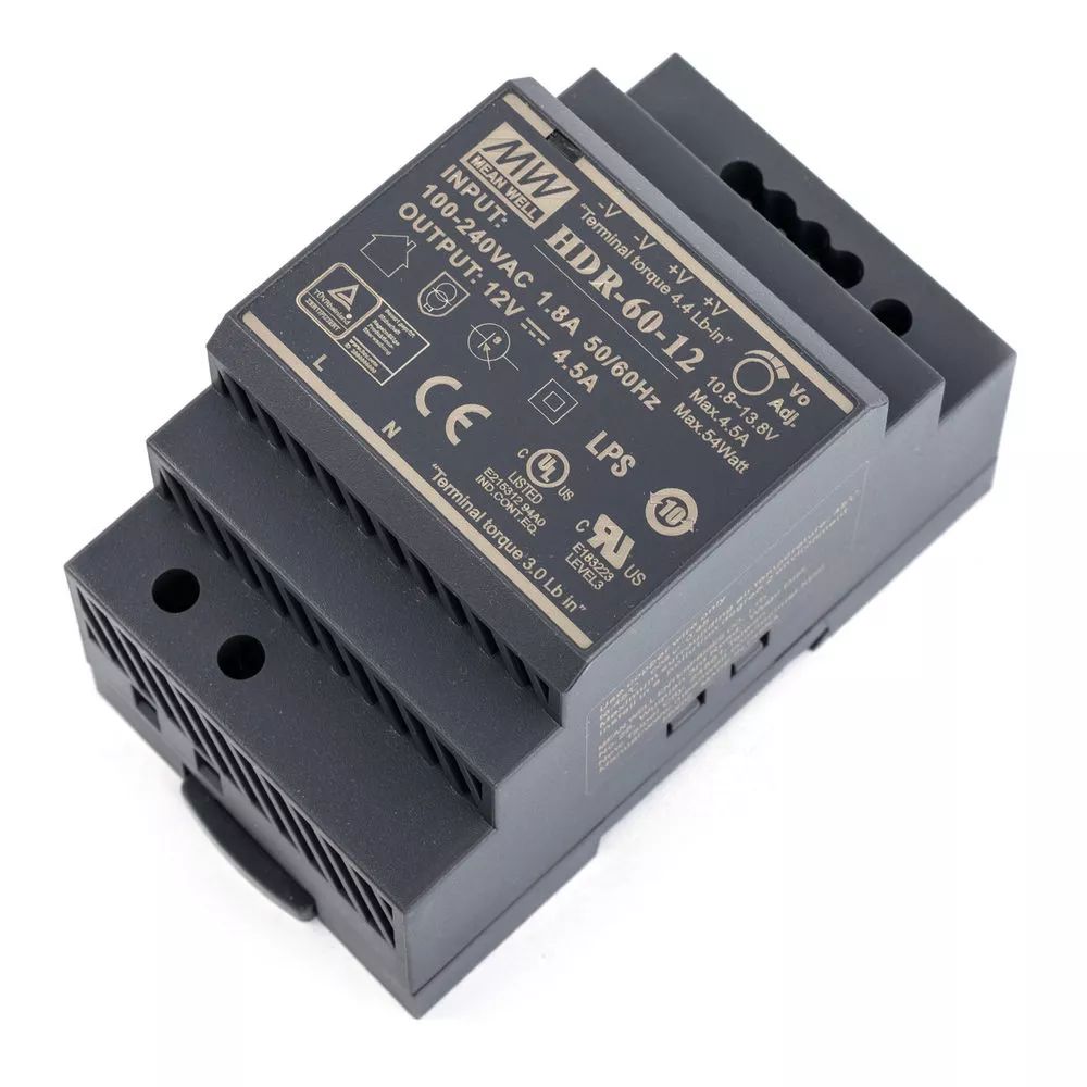 

Преобразователь AC-DC сетевой Mean Well HDR-60-12