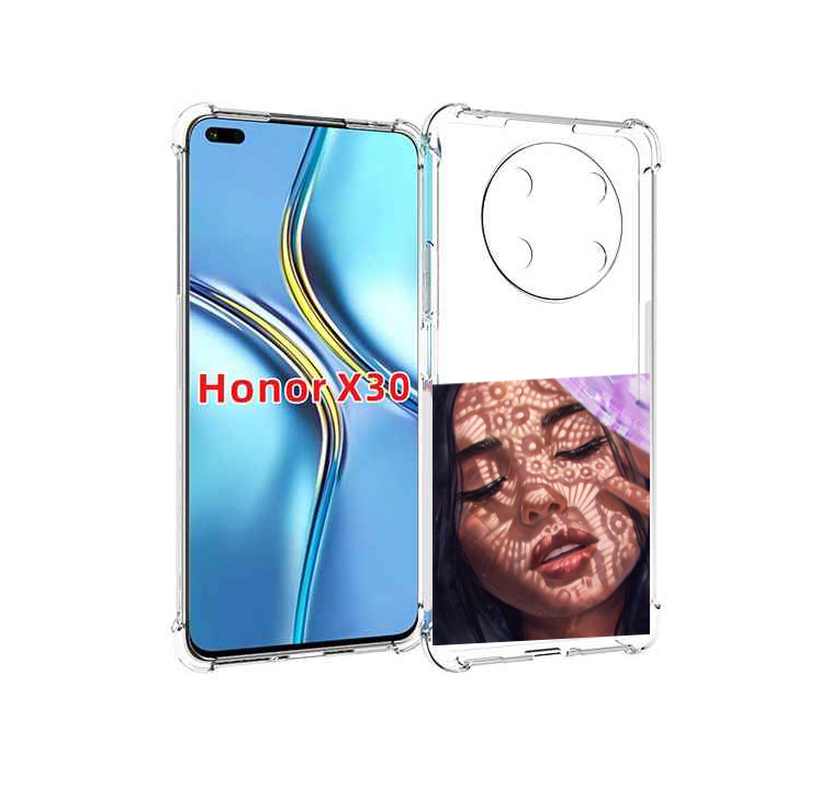 

Чехол MyPads девушка-под-кружевами женский для Honor X30 / Magic4 Lite 5G, Прозрачный, Tocco