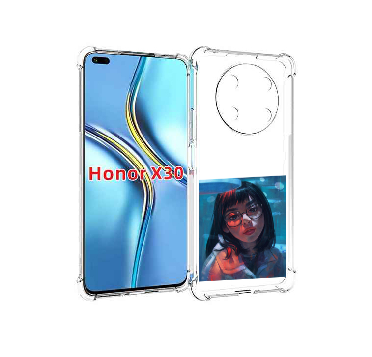 

Чехол MyPads девушка-под-красным-светом для Honor X30 / Magic4 Lite 5G, Прозрачный, Tocco