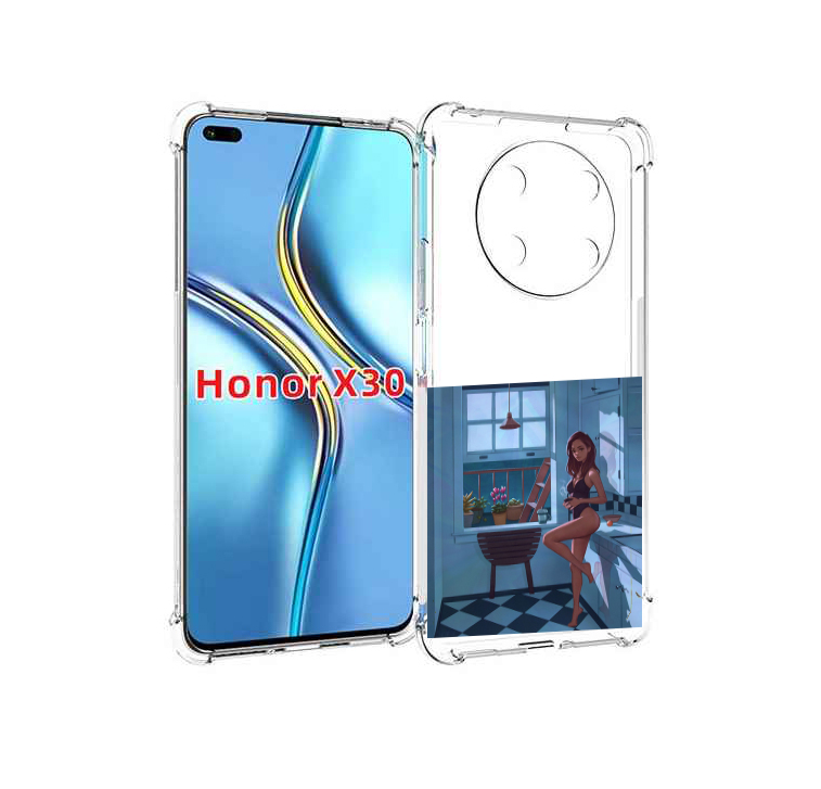 

Чехол MyPads девушка-на-кухне для Honor X30 / Magic4 Lite 5G, Прозрачный, Tocco