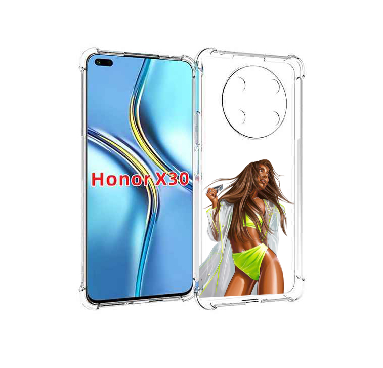 

Чехол MyPads девушка-модель-мулатка для Honor X30 / Magic4 Lite 5G, Прозрачный, Tocco