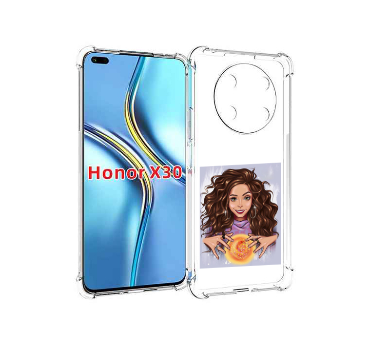 

Чехол MyPads девушка-волшебница для Honor X30 / Magic4 Lite 5G, Прозрачный, Tocco