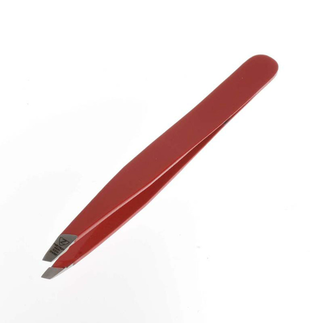 Купить Пинцет для бровей Zinger цветной zp-5311-D106F красный перламутр