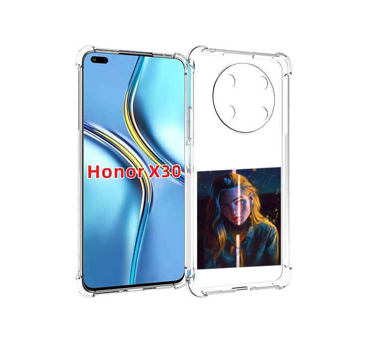 

Чехол MyPads девушка-в-тени для Honor X30 / Magic4 Lite 5G, Прозрачный, Tocco