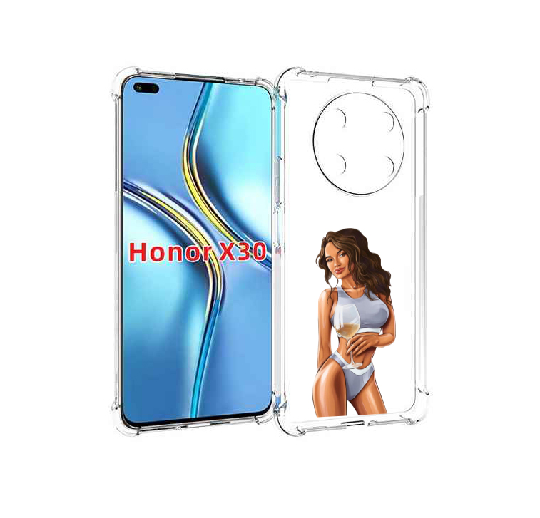 

Чехол MyPads девушка-в-сером-купальнике- женский для Honor X30 / Magic4 Lite 5G, Прозрачный, Tocco