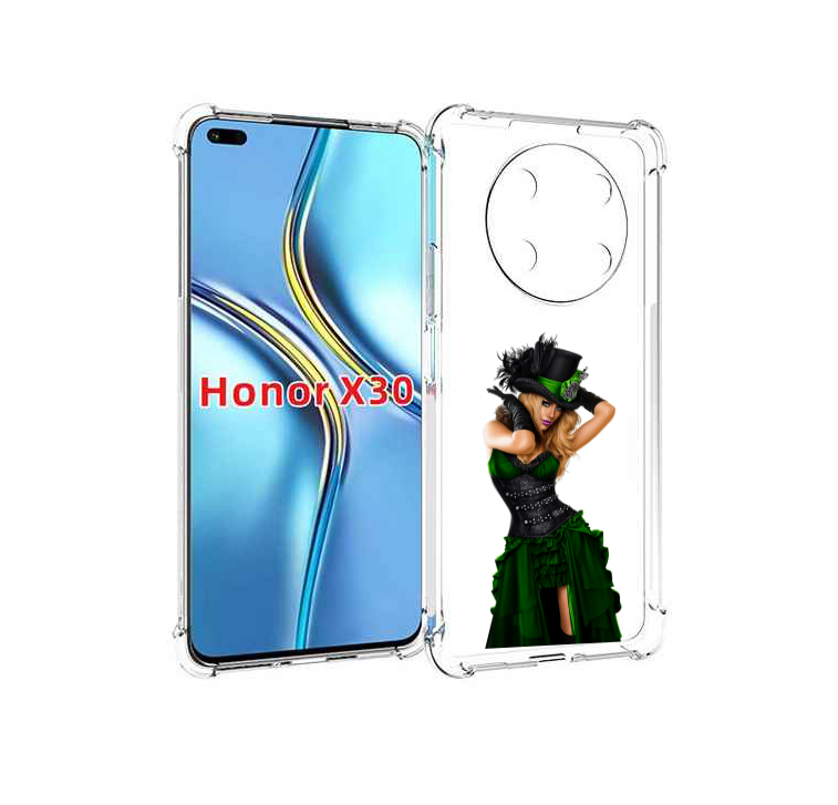 

Чехол MyPads девушка-в-модном-длинном-платье женский для Honor X30 / Magic4 Lite 5G, Прозрачный, Tocco