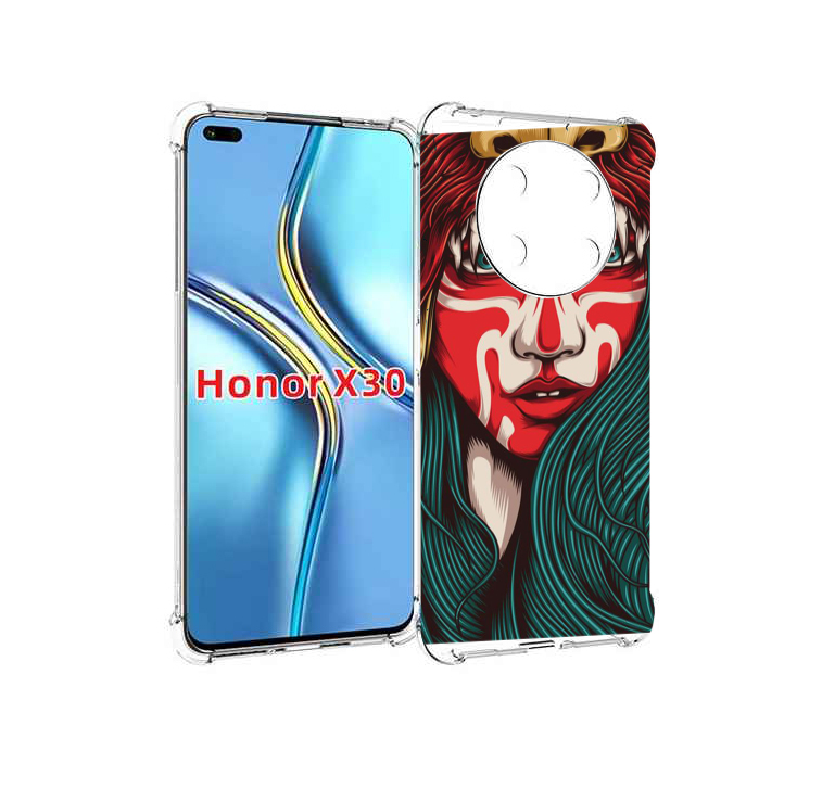 

Чехол MyPads девушка-в-маскировке для Honor X30 / Magic4 Lite 5G, Прозрачный, Tocco