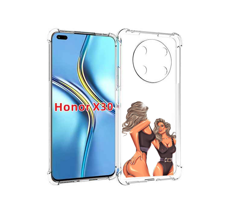 

Чехол MyPads девушка-в-купальнике-черном женский для Honor X30 / Magic4 Lite 5G, Прозрачный, Tocco