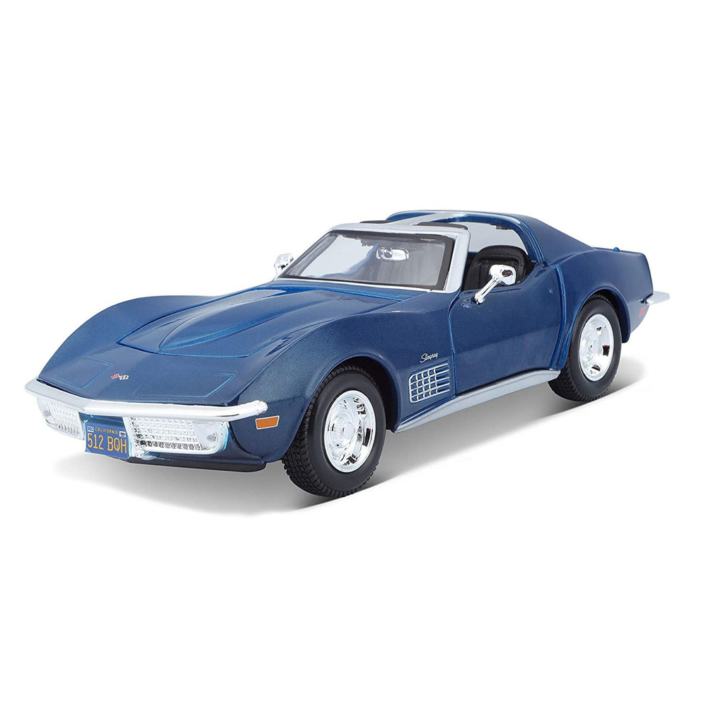 

Машинка металлическая Maisto Chevrolet Corvette Stingray 1970, 1:24, синяя, 31202BU, Синий, Chevrolet Corvette Stingray 1970