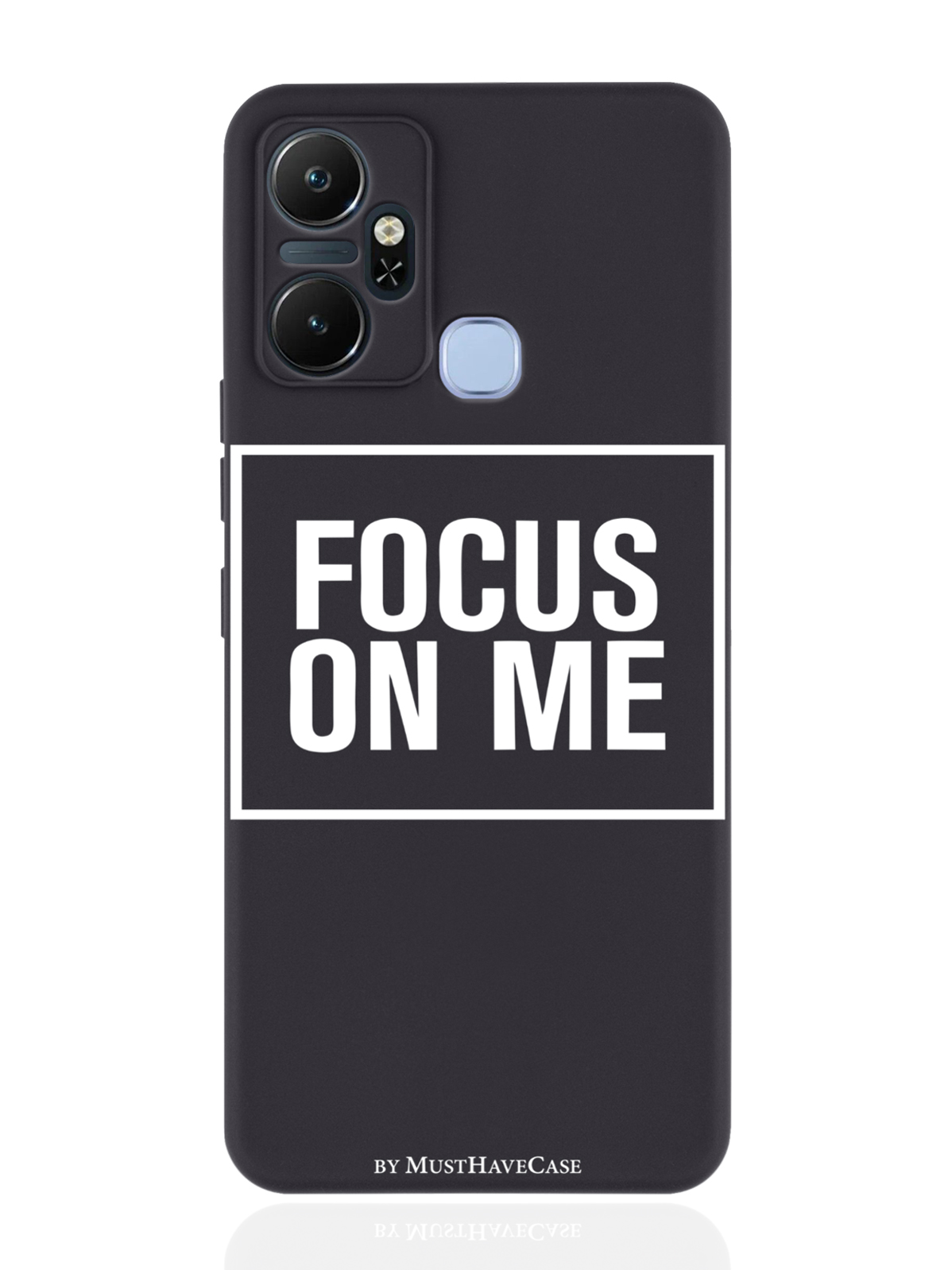 

Чехол MustHaveCase для Infinix Smart 6 Plus Focus on me черный, Черный;белый