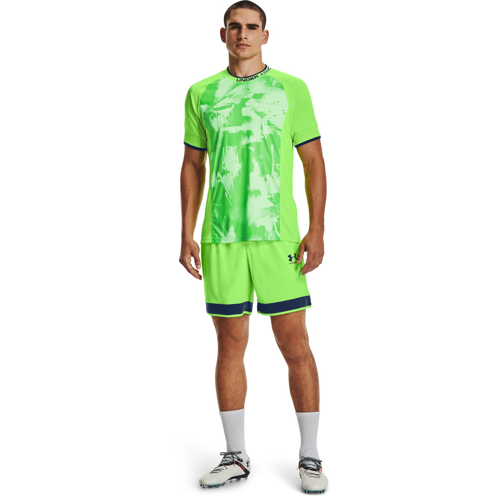 фото Футболка мужская challenger iii novelty top under armour зеленая 2xl