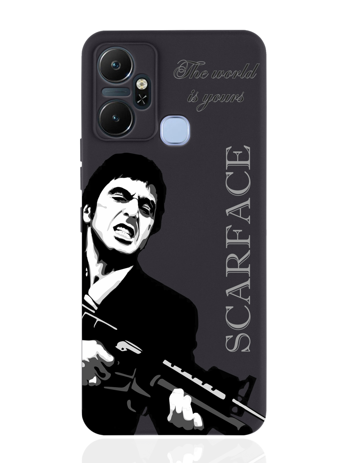 фото Чехол musthavecase для infinix smart 6 plus scarface tony montana/лицо со шрамом черный