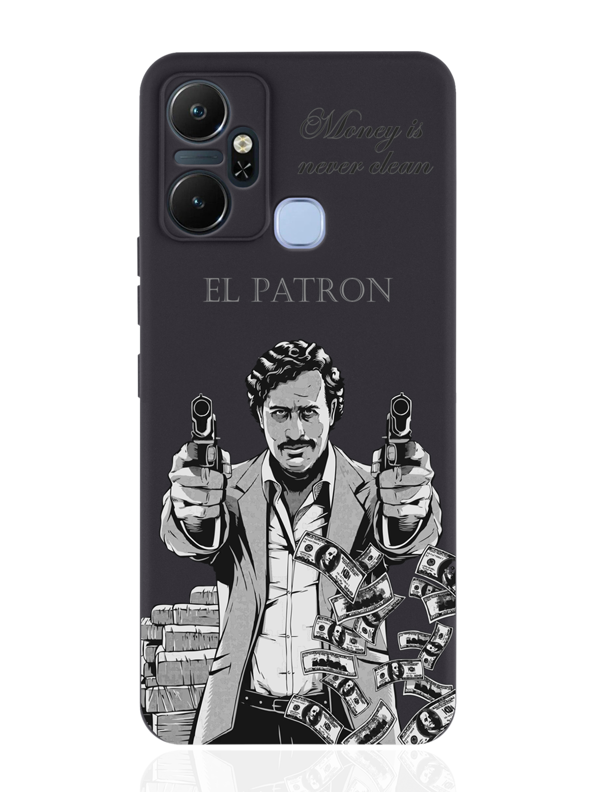 фото Чехол musthavecase для infinix smart 6 plus el patron pablo escobar/пабло эскобар черный