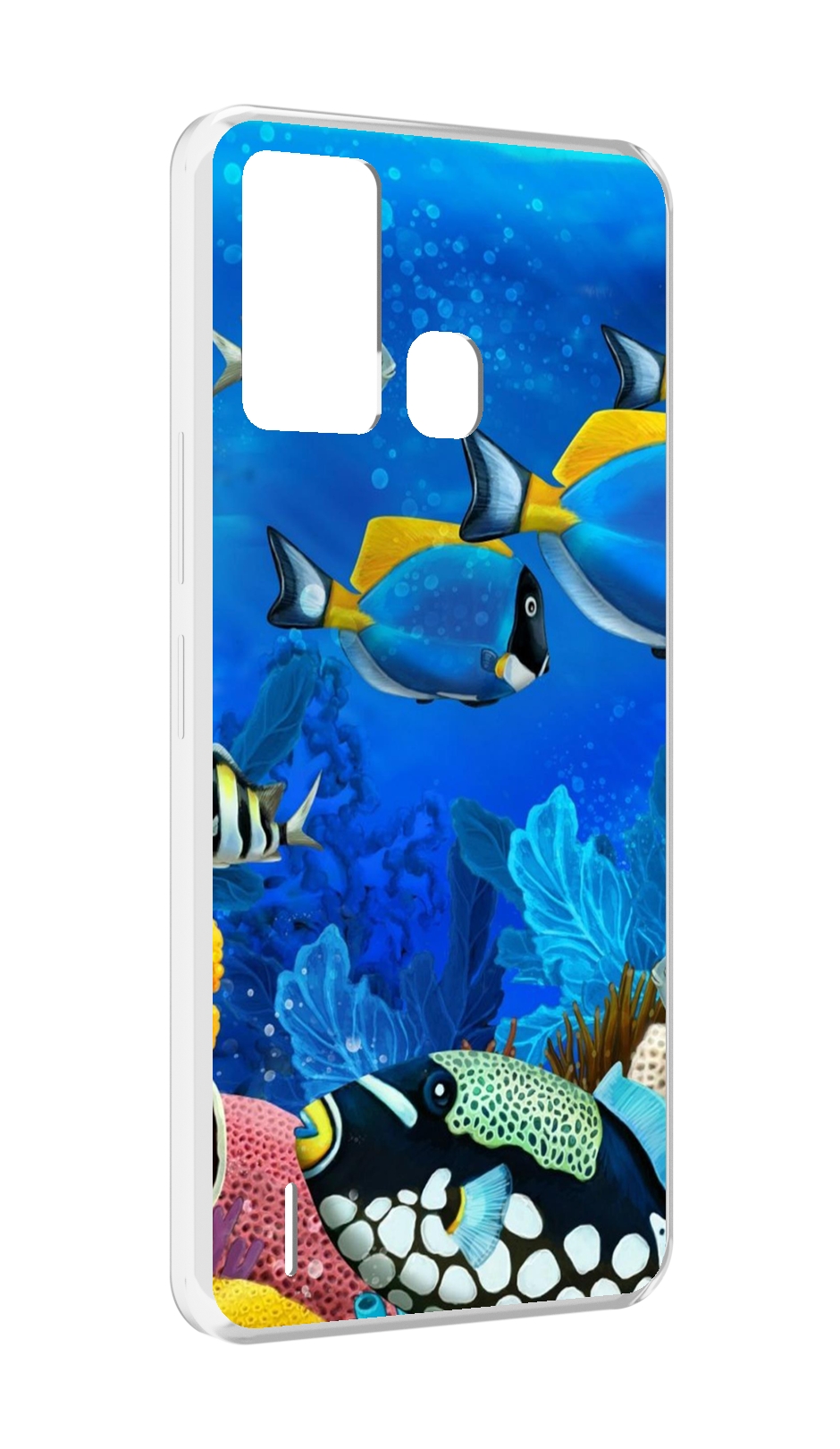 

Чехол MyPads Рыбки для ITEL S16 / ITEL Vision 1 Pro, Прозрачный, Tocco