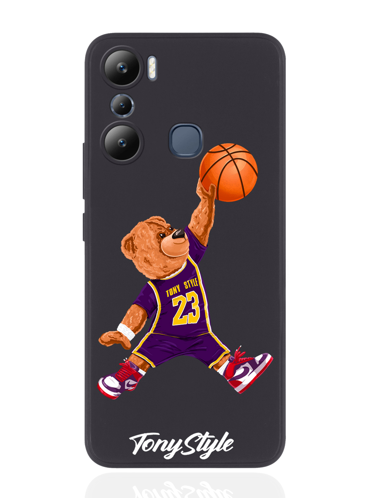

Чехол Tony Style для Infinix Hot 20i Tony Style баскетболист с мячом черный, Фиолетовый;коричневый;желтый;оранжевый