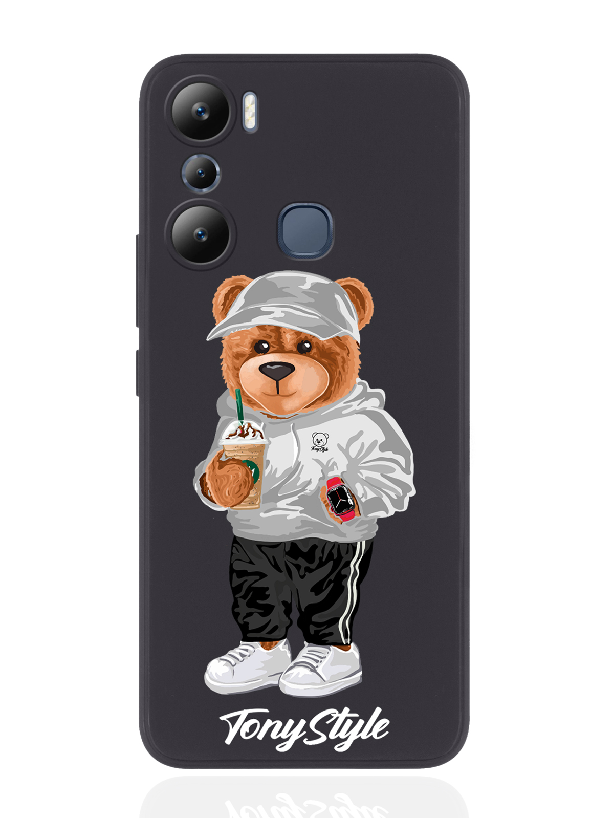 

Чехол Tony Style для Infinix Hot 20i Tony Style с кофе черный, Серый;белый;черный