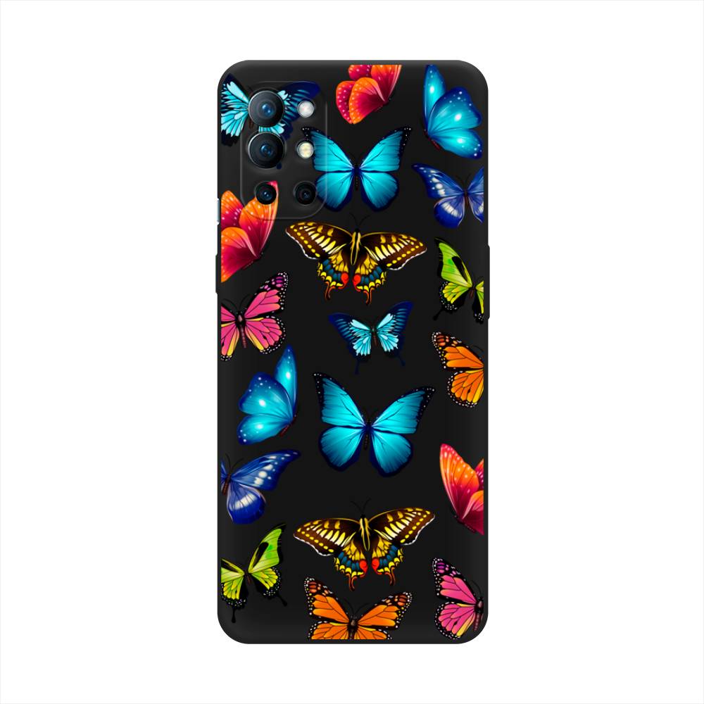 фото Чехол awog "разные бабочки" для oneplus 9r