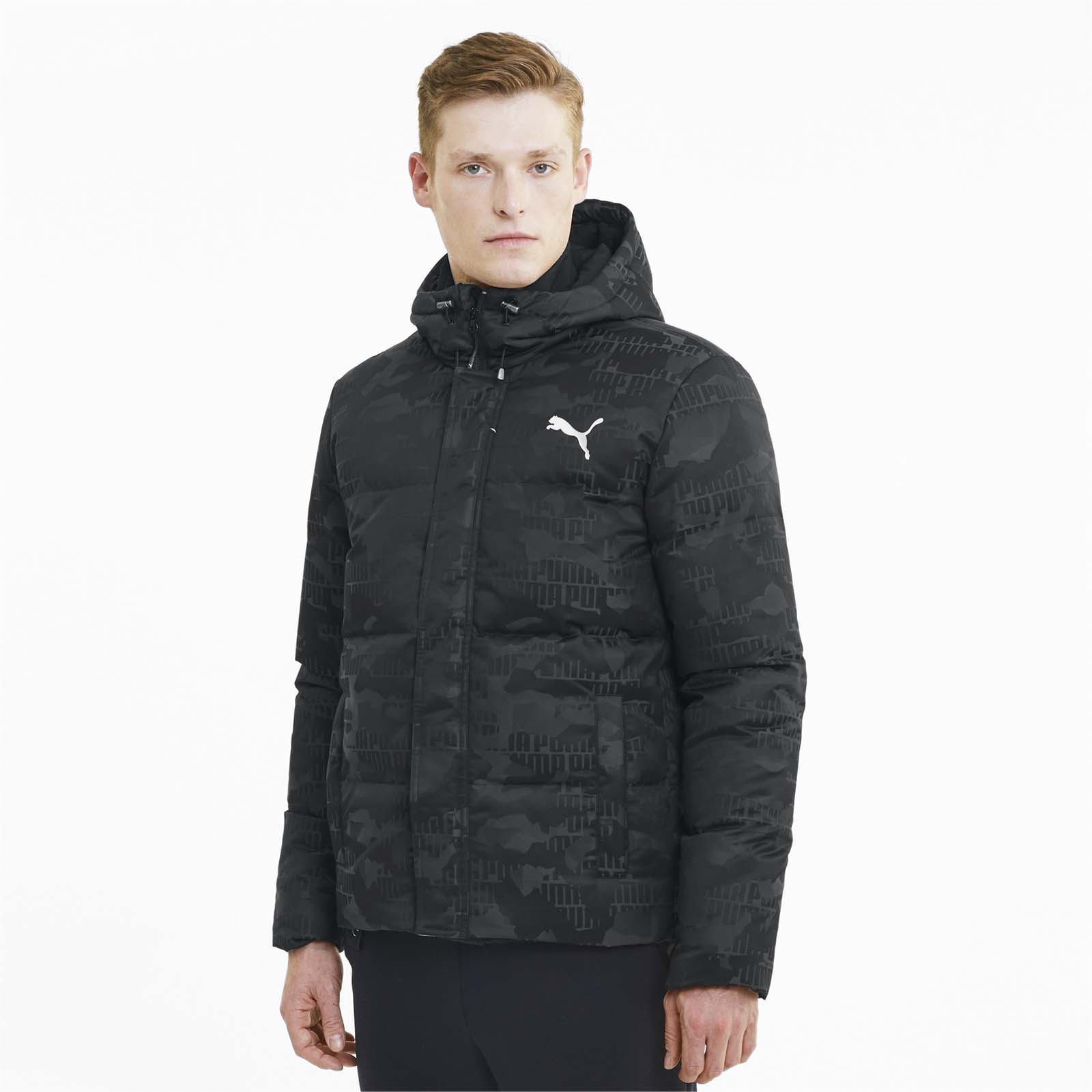 

Куртка мужская Puma Camo Down Jacket черная L, Camo Down Jacket