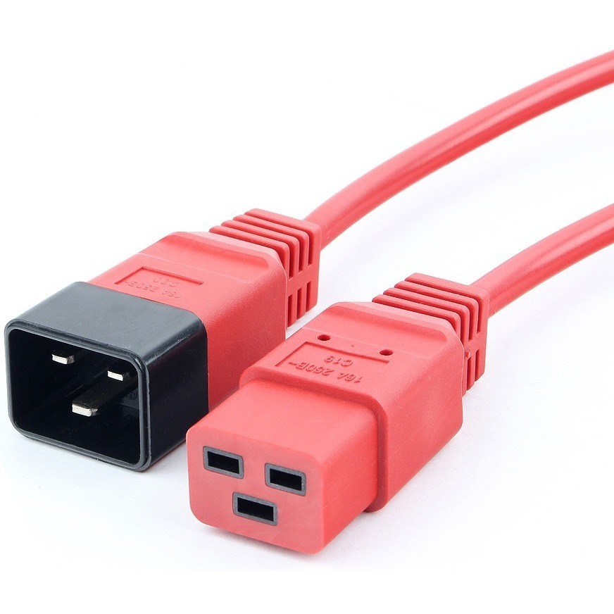 

Кабель Power Cube IEC 320 C14-IEC 320 C19 вилка-розетка 1.8м красный, RPC-189C191,8KO