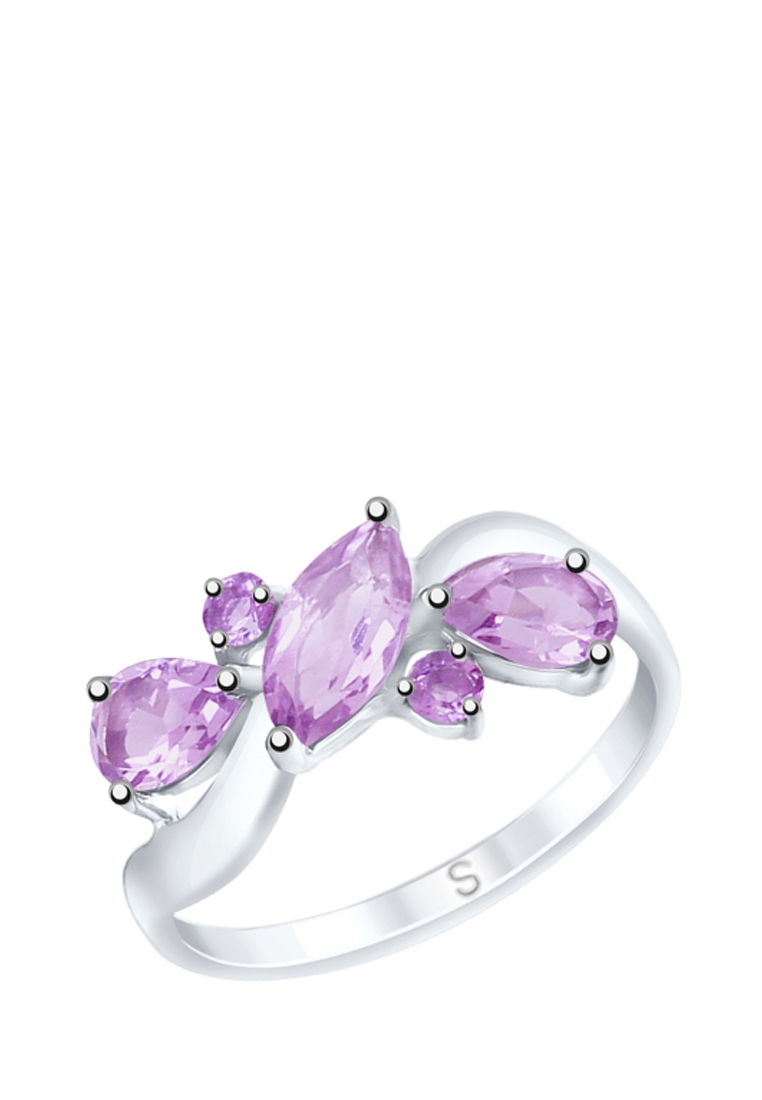 

Кольцо из серебра с аметистом р. 18,5 SOKOLOV 92011658, 92011658