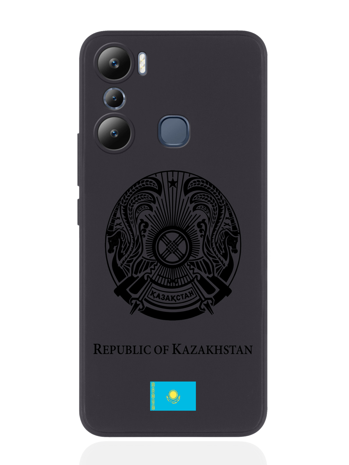 

Чехол SignumCase для Infinix Hot 20i Черный лаковый Герб Казахстана черный