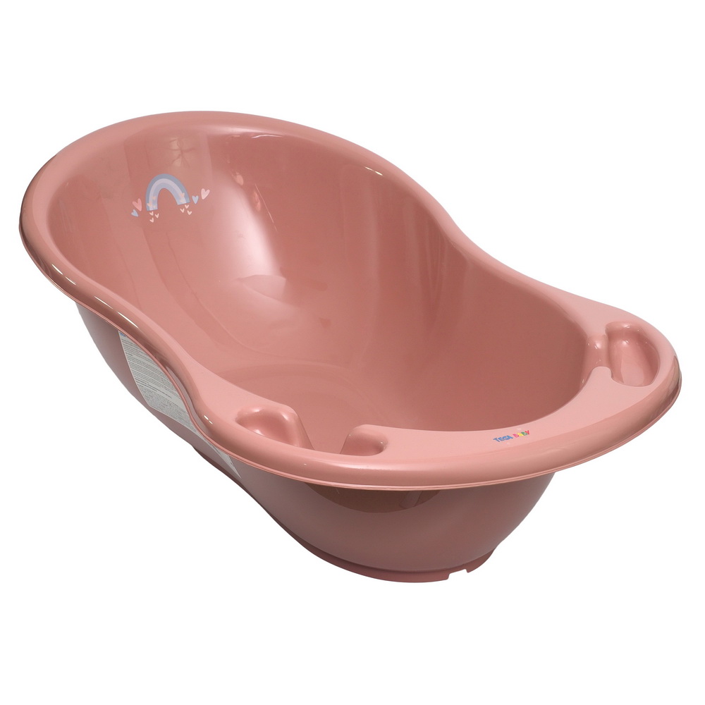 Ванночка Tega Baby 86cм со сливом METEO Розовый