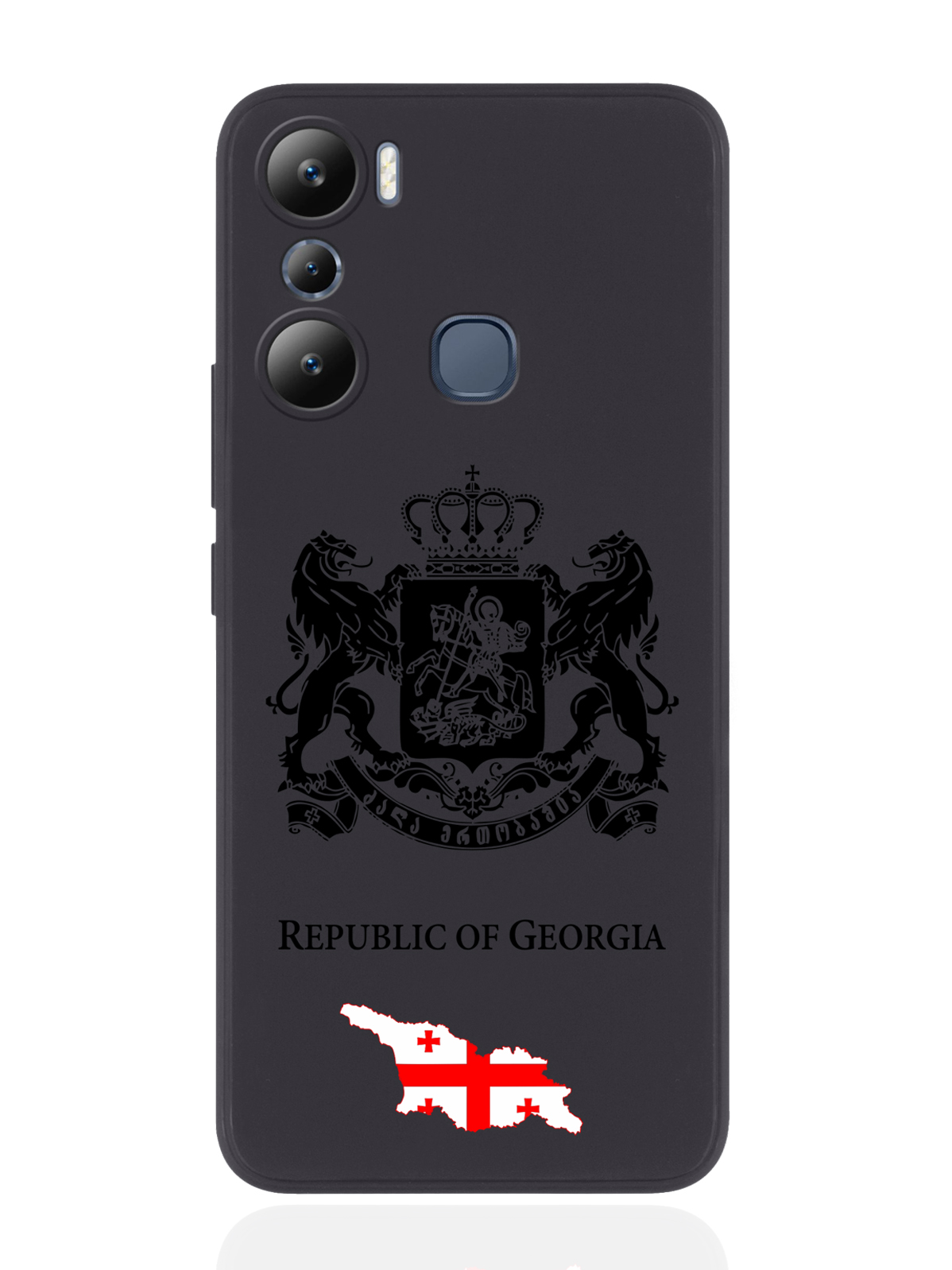 

Чехол SignumCase для Infinix Hot 20i Черный лаковый Герб Грузии черный