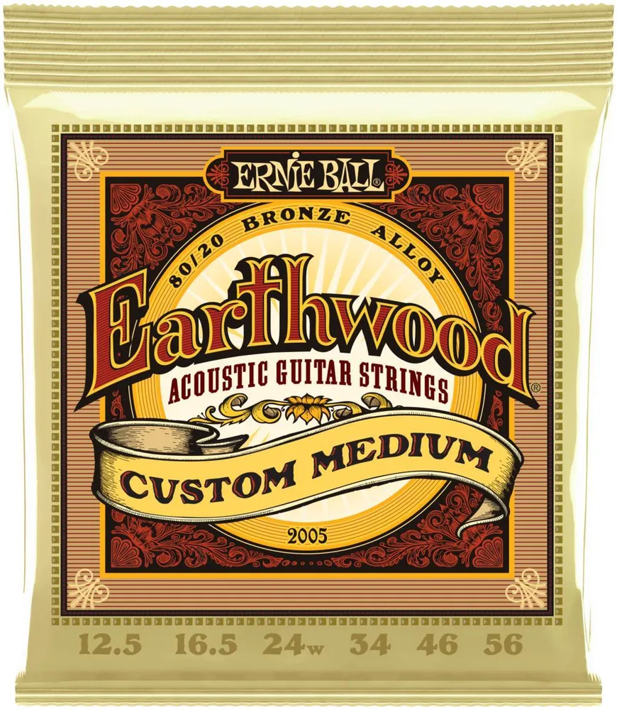 

Струны для акустической гитары ERNIE BALL 2005 Earthwood 80/20 Bronze Custom Medium 12.5-5