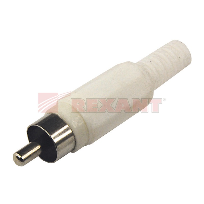 

Разъем RCA (Папа) Rexant 14-0401 Штекер RCA Белый (1 штука)