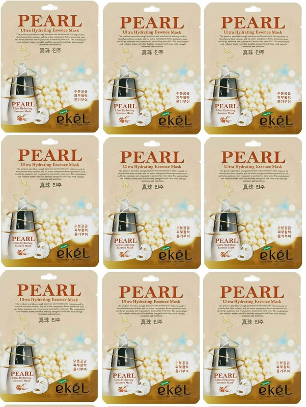 

Маска для лица Ekel тканевая Pearl Ultra Hydrating Essence Mask 25 мл 9 шт