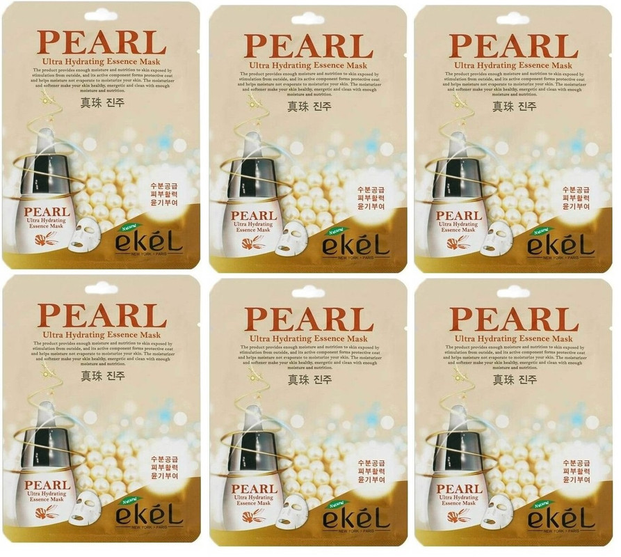 

Маска для лица Ekel тканевая Pearl Ultra Hydrating Essence Mask 25 мл 6 шт