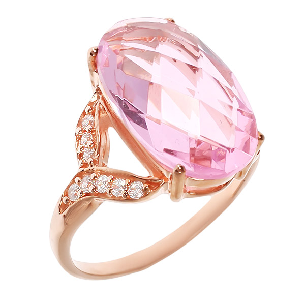 

Кольцо из серебра с морганитом и фианитом р. 18.5 Balex Jewellery 1410931271