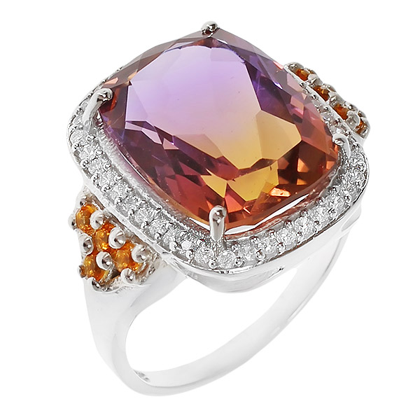 

Кольцо из серебра р. , Balex Jewellery 1410931261, аметрин\фианит, 1410931261