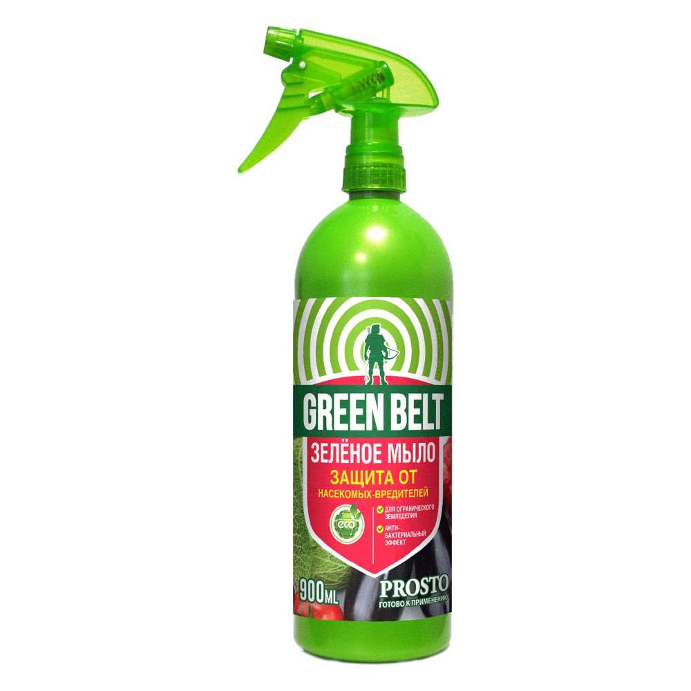 Средство от насекомых-вредителей Зеленое мыло Prosto GREEN BELT 900 мл