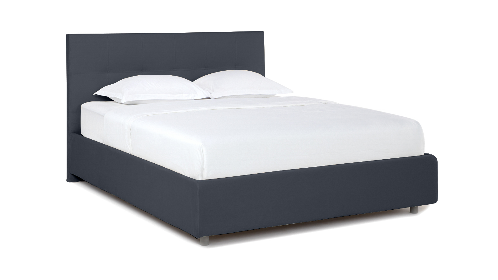 

кровать Askona Greta + основание с ламелями 180*200 тк. Sky Velvet 40, Черный, Greta