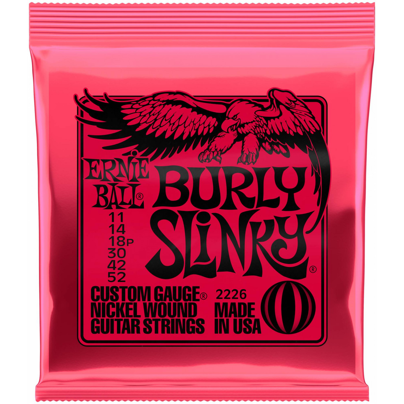 

Струны для электрогитары ERNIE BALL 2226 Nickel Wound Slinky Burly 11-52