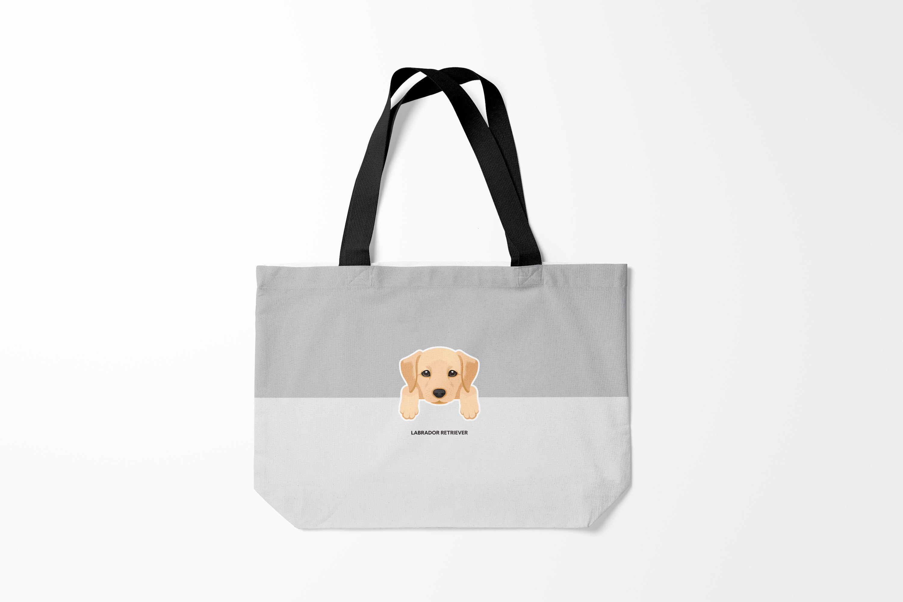 

Сумка шoппер унисекс Burnettie Животные мопс, бежевый, Животные мопс