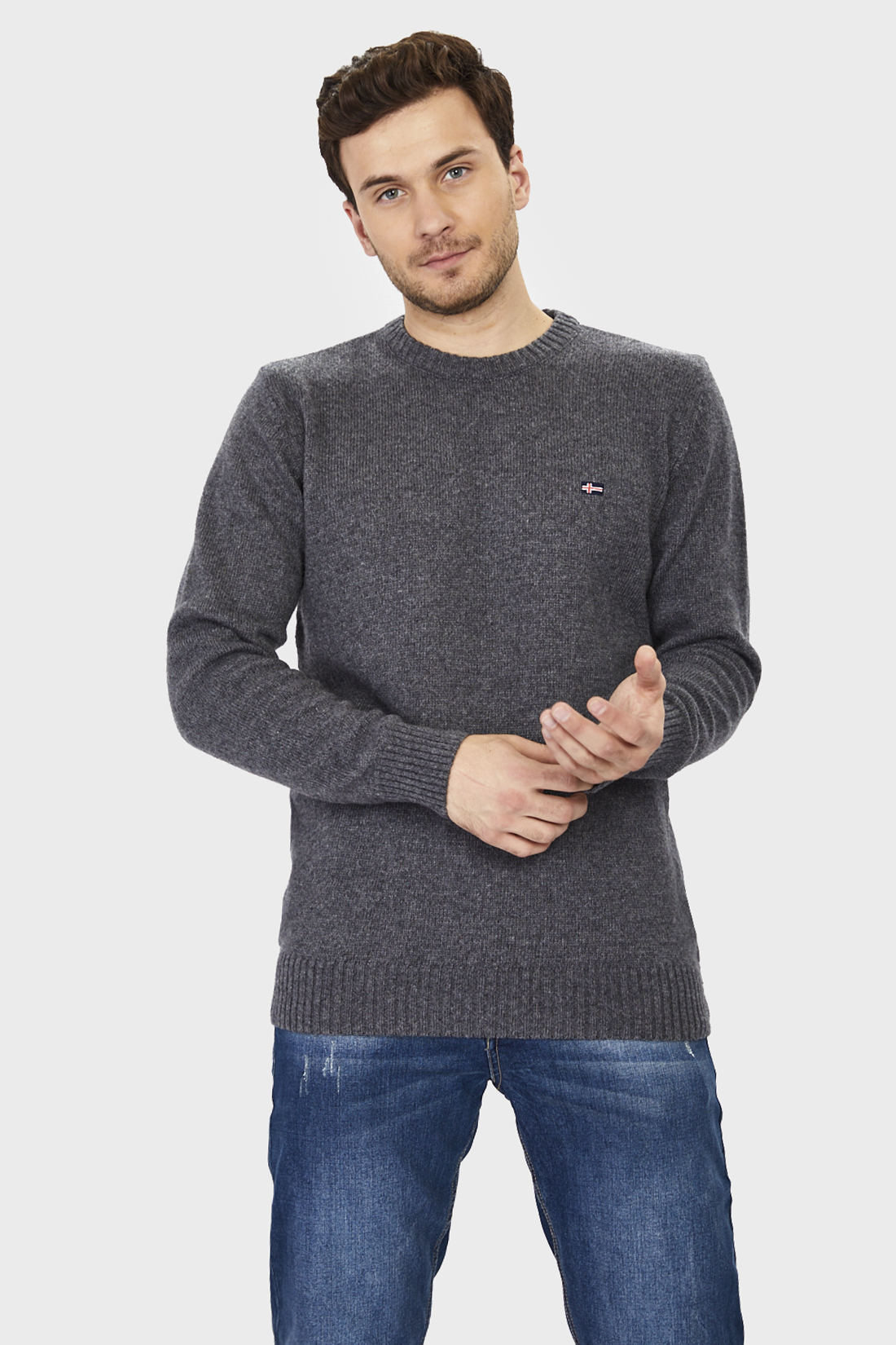 

Джемпер мужской Oxigen oxigen 40876 серый L, oxigen 40876