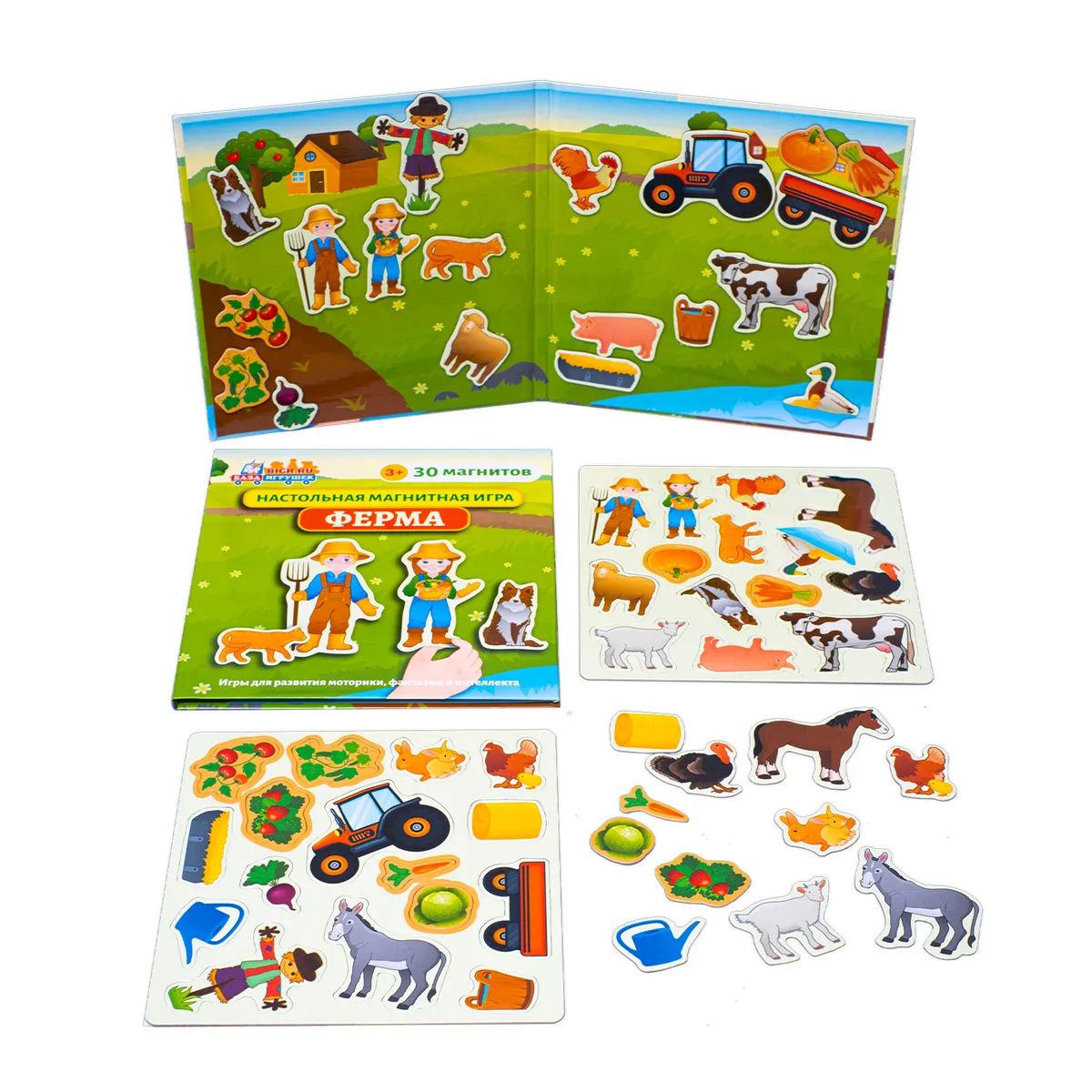 Магнитная игра для детей Бигр Ферма мини, УД72