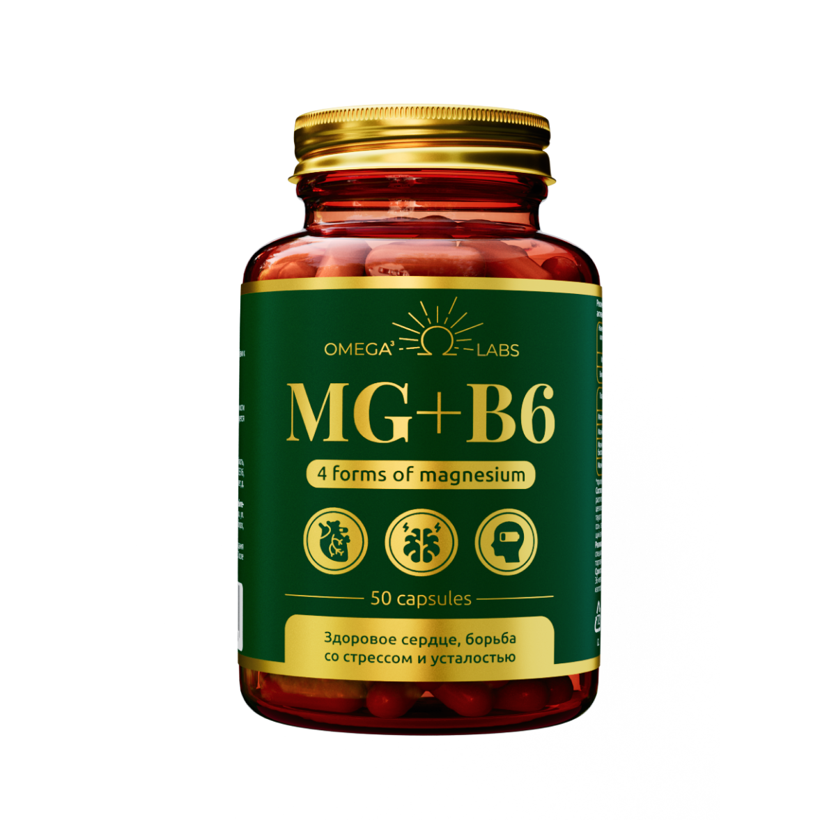 

Магний B6 Omega labs, 50 капсул, Magnesium