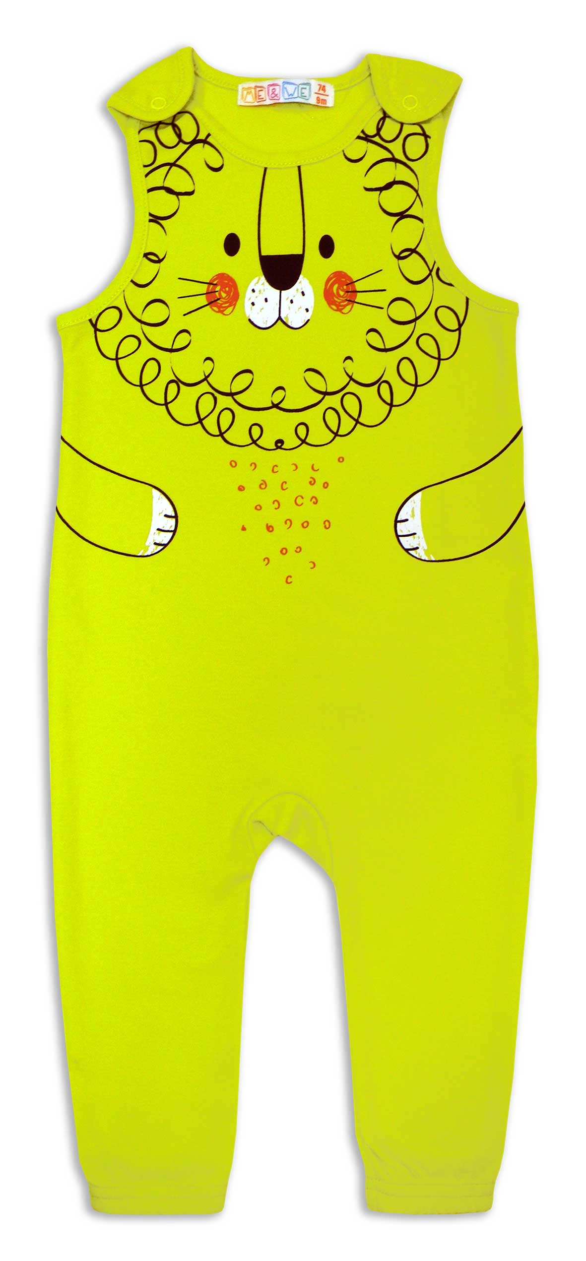 

Полукомбинезон для новорожденных Me&We NB119-J411-348 Лайм-62, Зеленый, NB119-J411-348